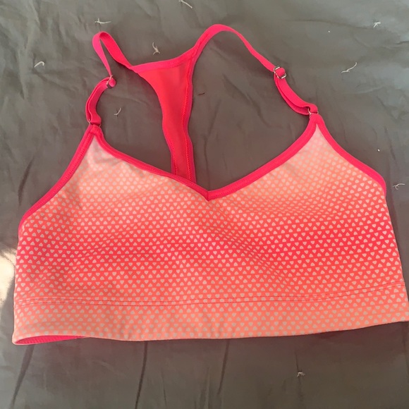 Victoria's Secret Other - Victoria’s Secret Pink Multi-colored Heart Sports Bra